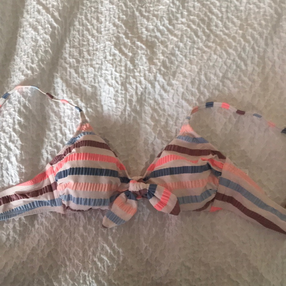 Tie front bikini top